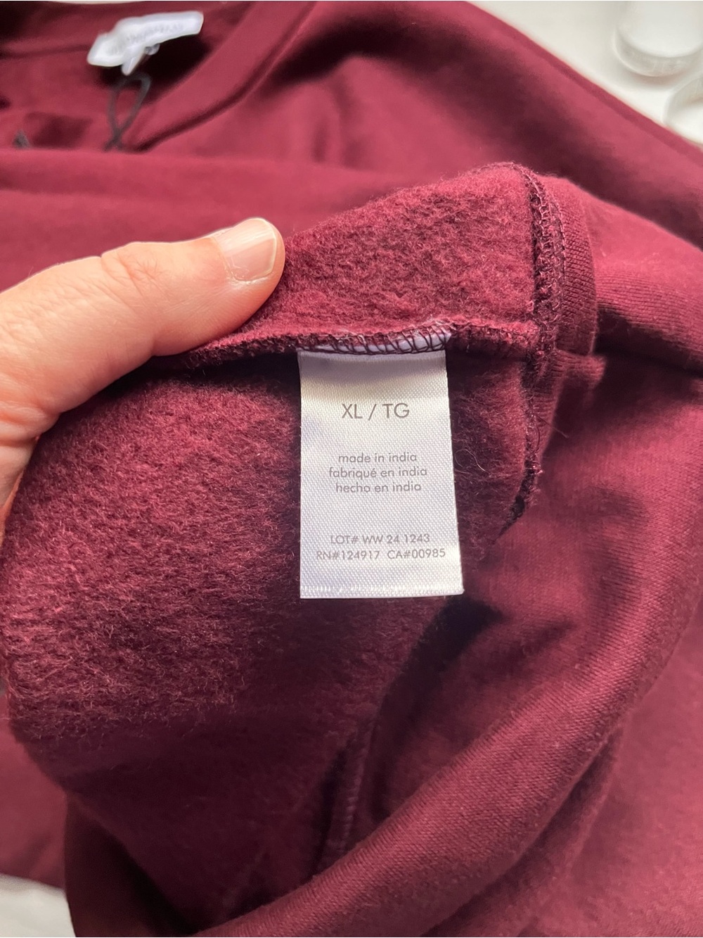 WeWoreWhat New Burgundy Wellness Club Crewneck Sweatshirt XL - Picture 9 of 11